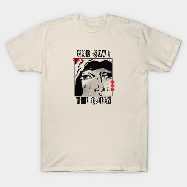God Save The Queen! T-Shirt by Riel